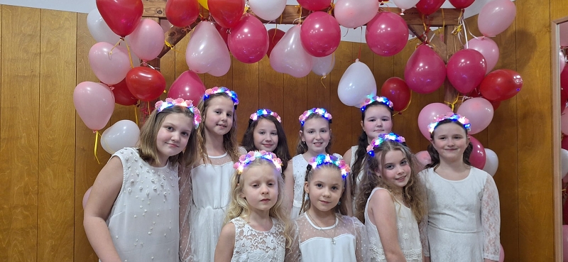 Předtančení žáků školy na školním plese 2025