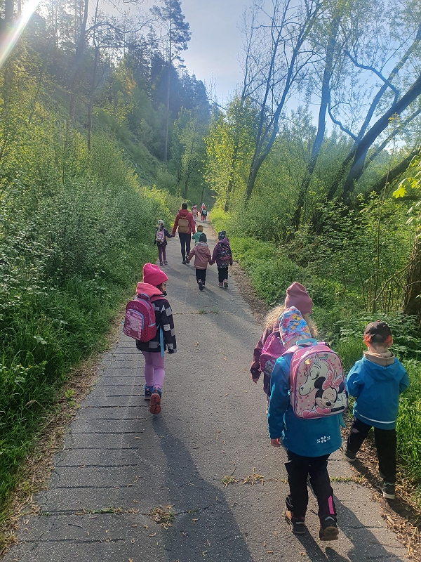 Sázení stromků s panem hajným